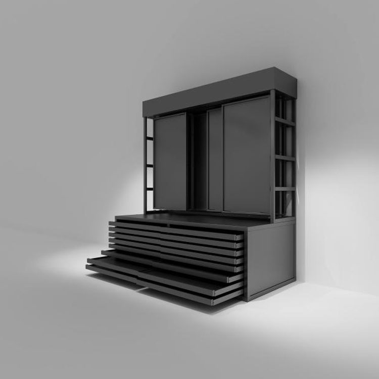 Heavy Duty Flat Drawer Stone Display Rack